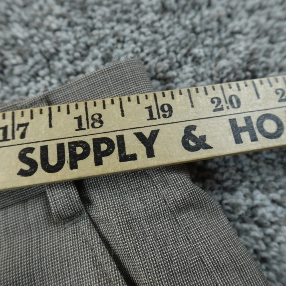 Ralph Lauren Pants Mens 38X34 Beige Wool Chino Trouser Dress‎ Slacks Flat Front